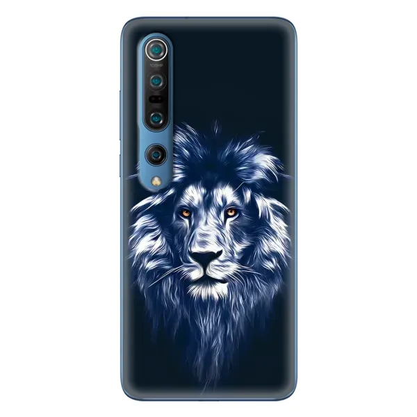 Чехол с рисунком «Лев - синий» для Xiaomi Mi 10 Pro Чехол с рисунком «Лев - синий» для Xiaomi Mi 10 Pro