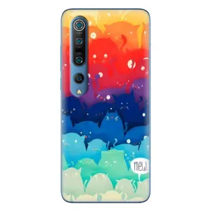 Силиконовый чехол с котиком для Xiaomi Mi 10 Pro (Mew)