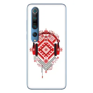 Силиконовый Чехол на Xiaomi Mi 10 Pro с картинкой Вышиванки (Модная вышиванка)