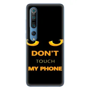 Чехол с Прикольным принтом на Xiaomi Mi 10 Pro (Не трогай мой телефон)