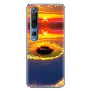 Чехлы с картинкой Подсолнухов для Ми 10 Про (Небо подсолнух)