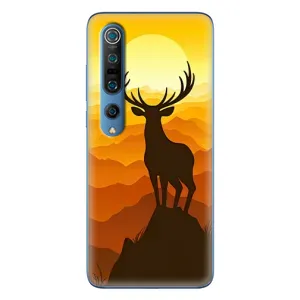 Чехлы с изображением разных животных для Xiaomi Mi 10 Pro (Силуэт Оленя)