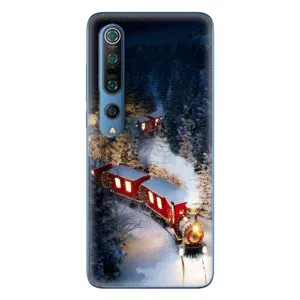 Силиконовый бампер на рождество для Xiaomi Mi 10 Pro (Поезд)
