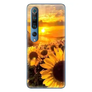 Чехол с Цветами для Xiaomi Mi 10 Pro (поле подсолнухов)