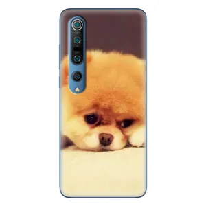 Чехол (ТПУ) Милые собачки для Xiaomi Mi 10 Pro (Померанский шпиц)