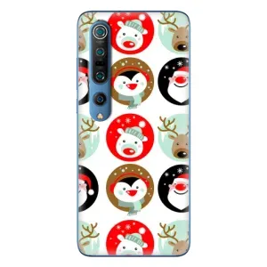 Силиконовый бампер на рождество для Xiaomi Mi 10 Pro (Рождественский принт)