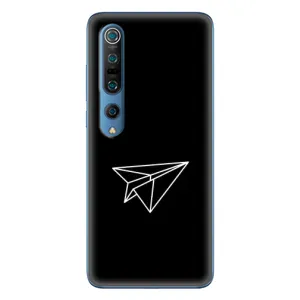 Чохол з картинками на чорному фоні для Xiaomi Mi 10 Pro (Літак)