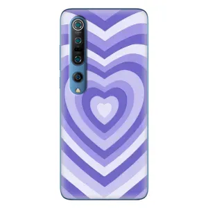 Чехлы с тематикой "Маленькие Сердечки" на Xiaomi Mi 10 Pro (Сердце фиолет)