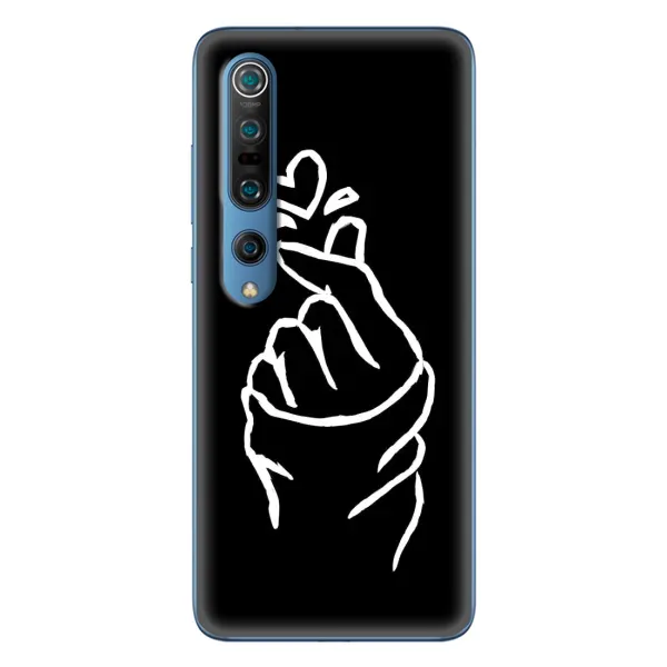 Чехол с рисунком «Сердце на черном» для Xiaomi Mi 10 Pro Чехол с рисунком «Сердце на черном» для Xiaomi Mi 10 Pro