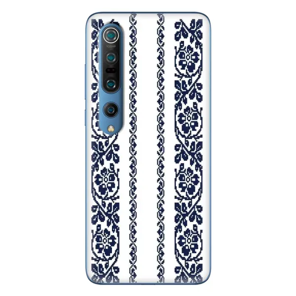 Чехол с рисунком «Синяя вышиванка» для Xiaomi Mi 10 Pro