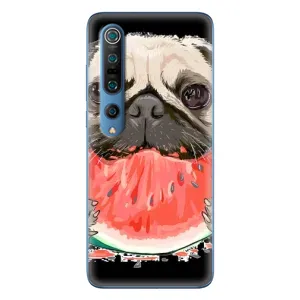 Чехол (ТПУ) Милые собачки для Xiaomi Mi 10 Pro (Смешной Мопс)