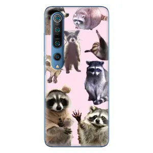 Силиконовый Чехол с Енотами на Xiaomi Mi 10 Pro (Смешные Еноты)