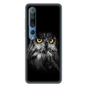 Чехлы с принтом СОВЫ для Xiaomi Mi 10 Pro (Сова на чёрном)