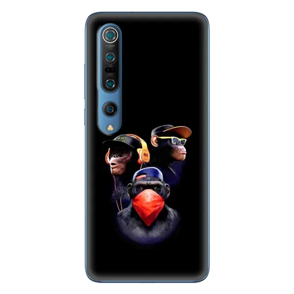 Чехол с рисунком «Три обезьяны» для Xiaomi Mi 10 Pro Чехол с рисунком «Три обезьяны» для Xiaomi Mi 10 Pro