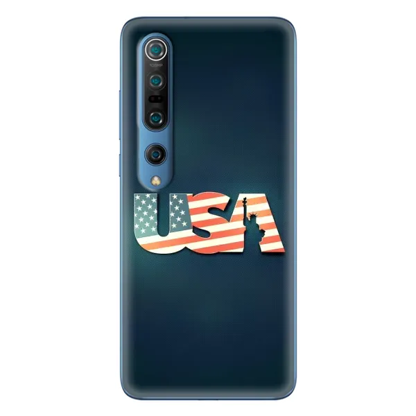 Чехол с рисунком «USA» для Xiaomi Mi 10 Pro