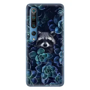Силиконовый Чехол с Енотами на Xiaomi Mi 10 Pro (В цветах)