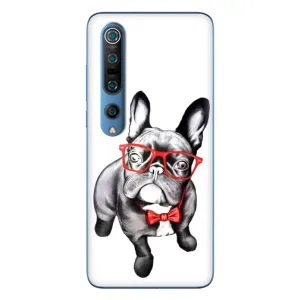 Бампер для Xiaomi Mi 10 Pro с картинкой "Песики" (В очках)