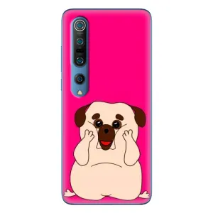 Чехол (ТПУ) Милые собачки для Xiaomi Mi 10 Pro (Веселый Мопсик)