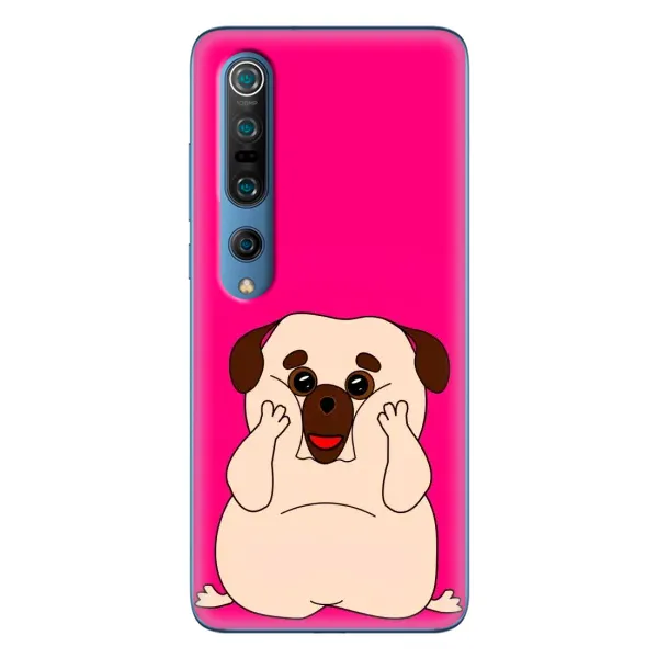 Чехол с рисунком «Веселый Мопсик» для Xiaomi Mi 10 Pro Чехол с рисунком «Веселый Мопсик» для Xiaomi Mi 10 Pro