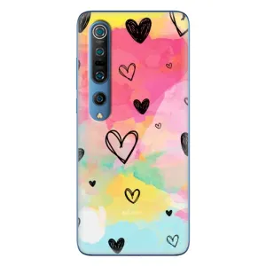 Чехлы с тематикой "Маленькие Сердечки" на Xiaomi Mi 10 Pro (Яркие сердечки)
