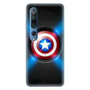 Чехол с Щитом Капитана Америки на Xiaomi Mi 10 Pro (Яркий Щит Капитана)