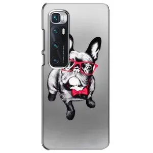 Чехол (ТПУ) Милые собачки для Xiaomi Mi 10 Ultra (Бульдог в очках)
