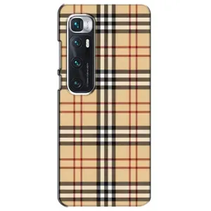Чехол с Брендами одежды на Сяоми Ми 10 Ультра (Burberry стиль)