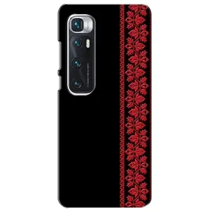 Силиконовый Чехол на Xiaomi Mi 10 Ultra (Красная Вышиванка)