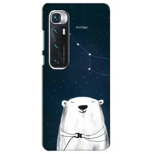 Силиконовый бампер с картинкой животных для Xiaomi Mi 10 Ultra (Медведица)