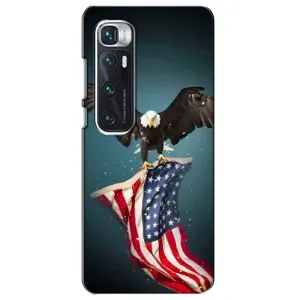 Чехол Флаг USA для Xiaomi Mi 10 Ultra (Орел и флаг)