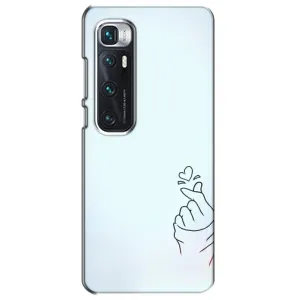 Чехлы (Знак сердечка) на Xiaomi Mi 10 Ultra (Сердце на голубом)