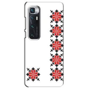 Силиконовый Чехол на Xiaomi Mi 10 Ultra с картинкой Вышиванки (Силуэт вышиванки)