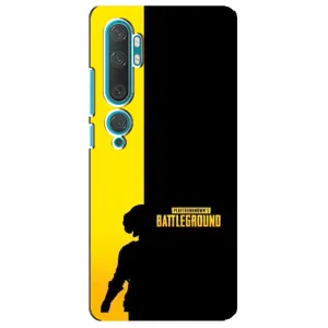 Чохол (TPU) з картинкою "Лого Пабг" на Сяомі Мі 10 (Battlegrounds)