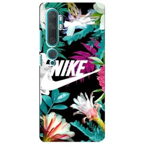 Силіконовый Чохол на Xiaomi Mi 10 з картинкою НАЙК (Квітковий Nike)