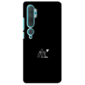 Чехол с картинками на черном фоне для Xiaomi Mi 10 (Книжки)