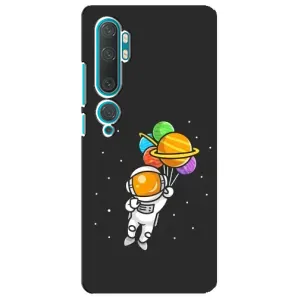Силіконовый Чохол з принтом "Космонавти" на Xiaomi Mi 10 (Космонавт з кульками)