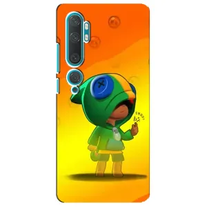 Чохол Бравл Старс для Xiaomi Mi 10 (LEON в кофті)
