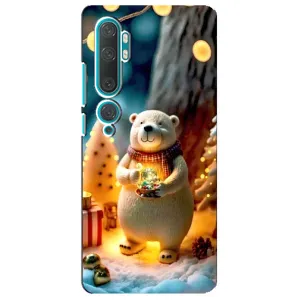 Чехлы на Новый Год Xiaomi Mi 10 (Новогодний ведмеженок)