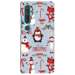 Чехол Санта Клаус для Xiaomi Mi 10 (Рождественский)