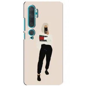 Силиконовый Чехол на Xiaomi Mi 10 с картинкой Стильных Девушек (Стильная)
