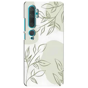 Чохол квітковий дизайн для Xiaomi Mi 10 (Зелений дизайн)