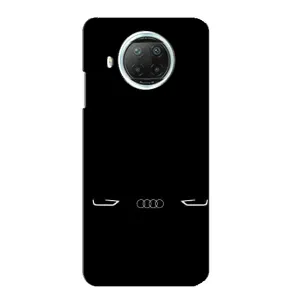 Силиконовый бампер с картинкой машины на Xiaomi Mi 10i (Силует Audi)