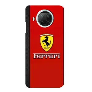 Силиконовый бампер с картинкой машины на Xiaomi Mi 10i (Ferrari Logo)