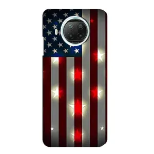 Чехол Флаг USA для Xiaomi Mi 10i (Флаг США 2)