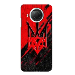 Чехлы УПА (Красно-Чёрный) на Xiaomi Mi 10i (Герб в цвете УПА)