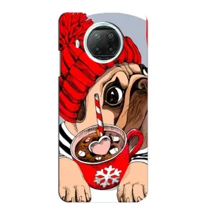 Бампер для Xiaomi Mi 10i с картинкой "Песики" (Грустная собака)