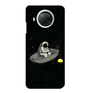 Силіконовый Чохол з принтом "Космонавти" на Xiaomi Mi 10i (Космонавт на рибалці)
