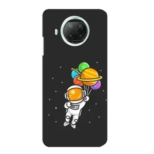 Силіконовый Чохол з принтом "Космонавти" на Xiaomi Mi 10i (Космонавт з кульками)