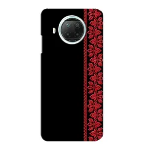 Силиконовый Чехол на Xiaomi Mi 10i (Красная Вышиванка)