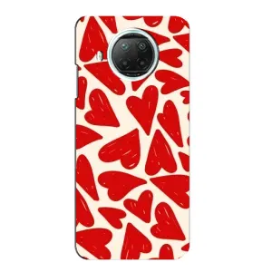 Чохли з тематикою "Маленькі Сердчеки" на Xiaomi Mi 10i (Червоні сердечки)